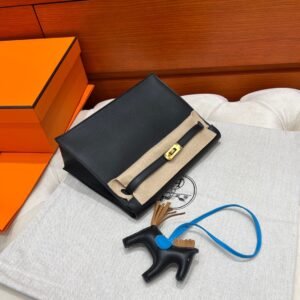 CK89 Noir Kelly Danse Swift Leather GHW Hardware All Handmade