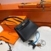 CK89 Noir Kelly Danse Swift Leather GHW Hardware All Handmade