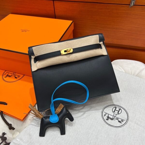 CK89 Noir Kelly Danse Swift Leather GHW Hardware All Handmade