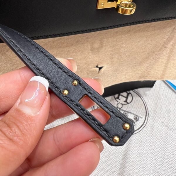 CK89 Noir Kelly Danse Swift Leather GHW Hardware All Handmade