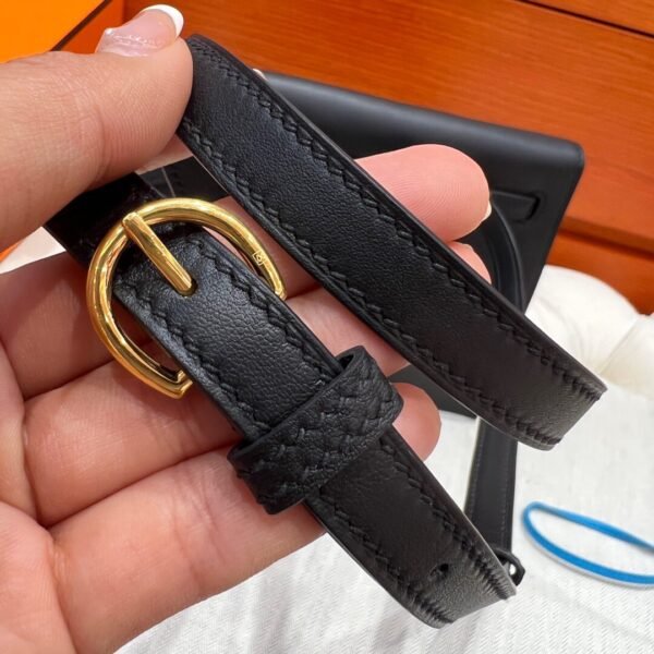 CK89 Noir Kelly Danse Swift Leather GHW Hardware All Handmade