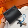 CK89 Black Kelly Danse 22CM Swift Leather PHW Hardware All Handmade