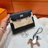 CK89 Black Kelly Danse 22CM Swift Leather PHW Hardware All Handmade