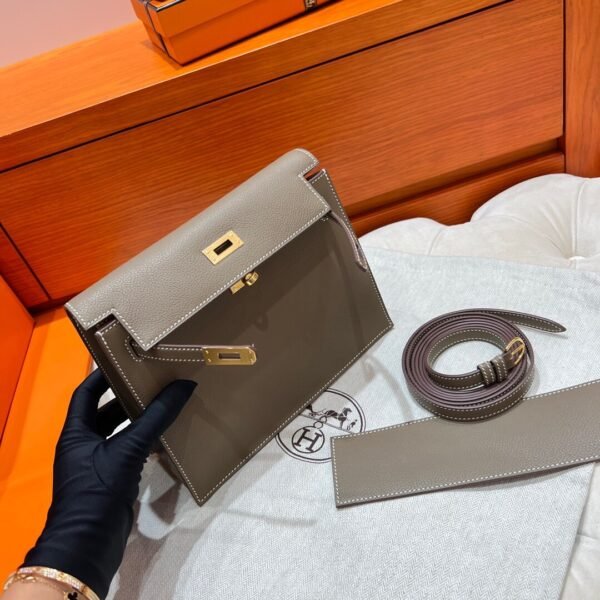 CK18 Etoupe Kelly Danse 22CM Evercolor Leather GHW Hardware