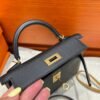 CK89 Black Mini Kelly 19CM Bag Epsom Leather Gold Hardware Dubai UAE