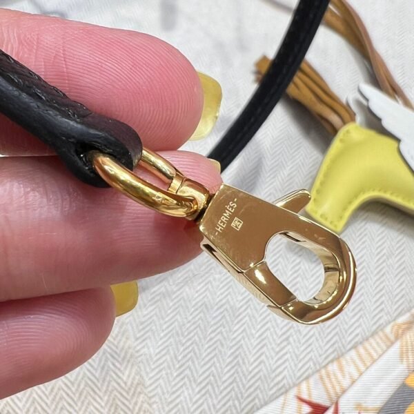 CK89 Black Mini Kelly 19CM Bag Epsom Leather Gold Hardware Dubai UAE