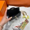 CK89 Black Mini Kelly 19CM Bag Epsom Leather Gold Hardware Dubai UAE