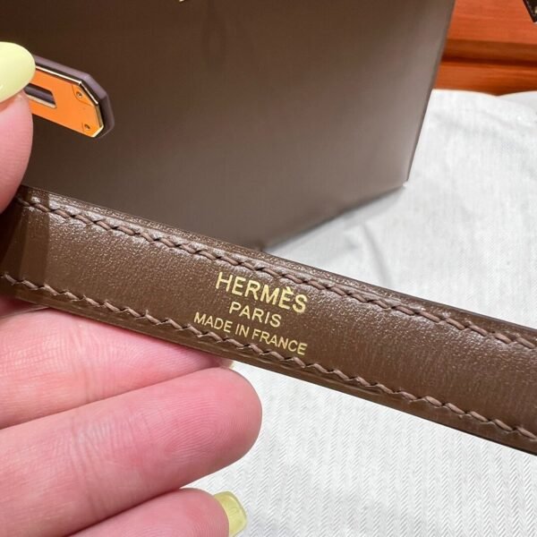 CK18 Etoupe Kelly 32CM Box Leather Gold Hardware Top Quality Hermes Factory