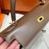 CK18 Etoupe Kelly 32CM Box Leather Gold Hardware Top Quality Hermes Factory