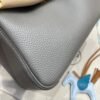 0L Gris Meyer Hermes Lindy 26CM Clememce Leather Gold Hardware Full Handmade