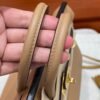 0M Chai Hermes Birkin 25CM Bag Togo Leather Gold Hardware Full Handmade