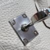 CK10 Craie Hermes Birkin 25CM Bag Togo Leather Silver Hardware Full Handmade
