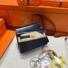 CK89 Noir Hermes Kelly Desordre 20 Box Leather Gold Hardware Full Handmade Top Quality