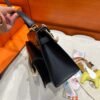 CK89 Noir Hermes Kelly Desordre 20 Box Leather Gold Hardware Full Handmade Top Quality