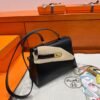 CK89 Noir Hermes Kelly Desordre 20 Box Leather Gold Hardware Full Handmade Top Quality