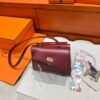 55 Rouge H Hermes Kelly Desordre 20 Box Leather Gold Hardware All Handmade