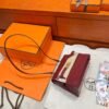 55 Rouge H Hermes Kelly Desordre 20 Box Leather Gold Hardware All Handmade