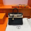 CK89 Noir Hermes Birkin 25CM Bag Togo Leather Gold Hardware All Handmade