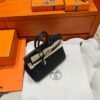 CK89 Noir Hermes Birkin 25CM Bag Togo Leather Gold Hardware All Handmade