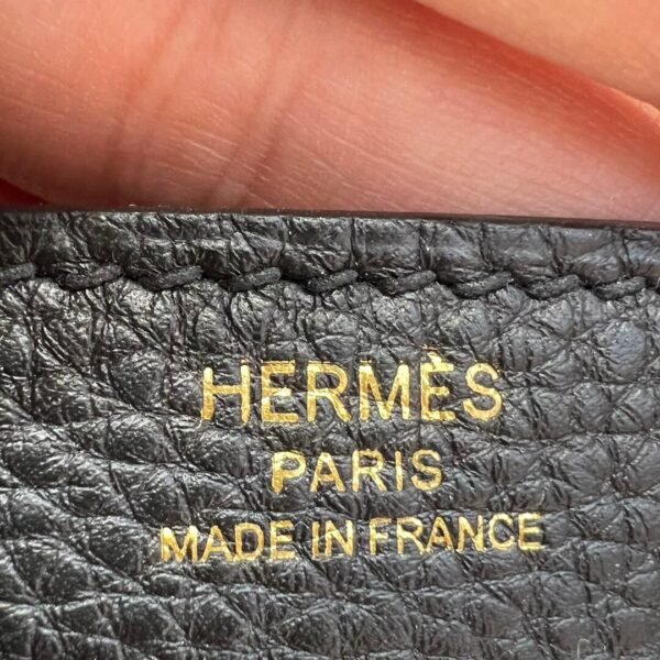 CK89 Noir Hermes Birkin 25CM Bag Togo Leather Gold Hardware All Handmade