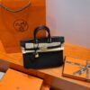 CK89 Noir Hermes Birkin 25CM Bag Togo Leather Gold Hardware All Handmade
