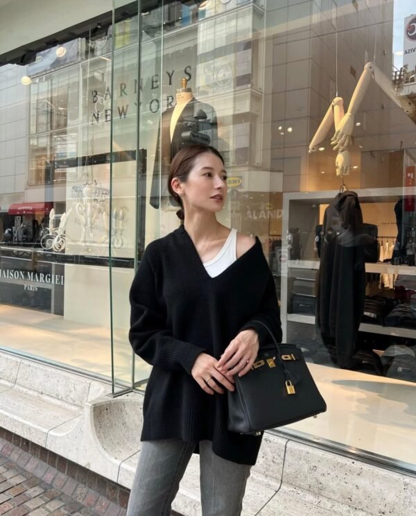 CK89 Noir Hermes Birkin 25CM Bag Togo Leather Gold Hardware All Handmade
