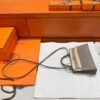 CK18 Etoupe Hermes Mini Kelly 19CM Epsom Leather Gold Hardware All Handmade
