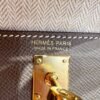CK18 Etoupe Hermes Mini Kelly 19CM Epsom Leather Gold Hardware All Handmade