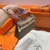 CK18 Etoupe Hermes Mini Kelly 19CM Epsom Leather Gold Hardware All Handmade