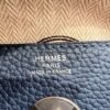 7P Blue De Presse Hermes Lindy 26CM Bag Clememce Leather Silver Hardware All Handmade