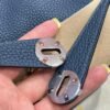 7P Blue De Presse Hermes Lindy 26CM Bag Clememce Leather Silver Hardware All Handmade