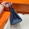7P Blue Depresse Birkin 25CM Togo Leather Silver Hardware Full Handmade