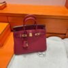 K1 Rouge Grenada Birkin 25CM Togo Leather Gold Hardware Full Handmade