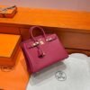 K1 Rouge Grenada Birkin 25CM Togo Leather Gold Hardware Full Handmade