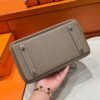 18 Etoupe Birkin 25CM Togo Leather Silver Hardware Full Handmade