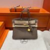 18 Etoupe Birkin 25CM Togo Leather Gold Hardware Full Handmade
