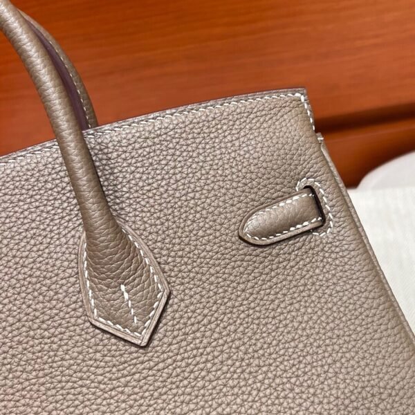 18 Etoupe Birkin 25CM Togo Leather Gold Hardware Full Handmade