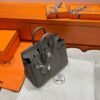 8F Etain Birkin 25CM Togo Leather Silver Hardware  Full Handmade