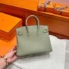 Q1 Sauge Biekin 25CM Togo Leather Silver Hardware Full Handmade