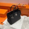 CK89 Black Birkin 30CM Togo Leather Silver Hardware Full Handmade