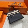 CK89 Black Birkin 30CM Togo Leather Silver Hardware Full Handmade
