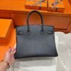 CK89 Black Birkin 30CM Togo Leather Silver Hardware Full Handmade