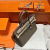 18 Etoupe Birkin 35CM Togo Leather Silver Hardware Full Handmade