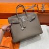18 Etoupe Birkin 35CM Togo Leather Silver Hardware Full Handmade
