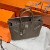 18 Etoupe Birkin 35CM Togo Leather Silver Hardware Full Handmade
