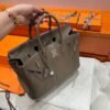 18 Etoupe Birkin 35CM Togo Leather Silver Hardware Full Handmade