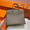 18 Etoupe Birkin 35CM Togo Leather Silver Hardware Full Handmade