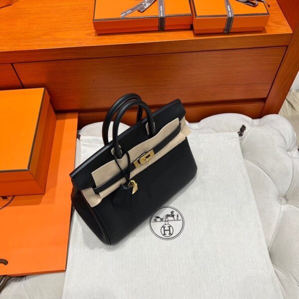 CK89 Black Birkin 25CM Togo Leather Gold Hardware Full Handmade CK89 Black Birkin 25CM Togo Leather Gold Hardware Full Handmade