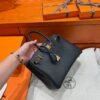 CK89 Black Birkin 25CM Togo Leather Gold Hardware Full Handmade
