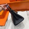 CK89 Black Birkin 25CM Togo Leather Silver Hardware Full Handmade